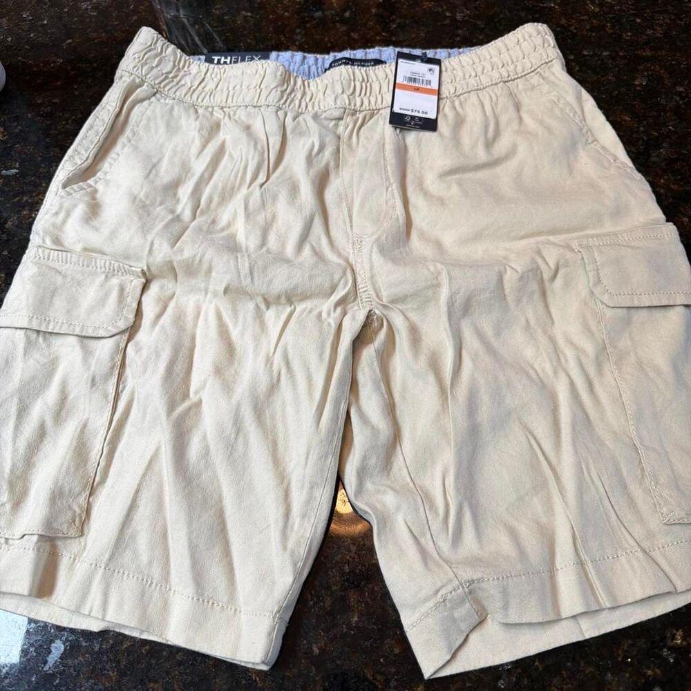 Tommy-hilfiger Men's Cream and Tan Shorts